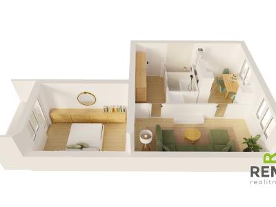 Продаж квартири 2+1 Otrokovice, Olbrachtova 1196 č. 19