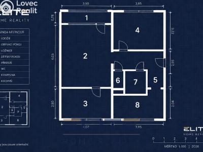 Продаж квартири 3+1 Stráž pod Ralskem, Máchova 354 č. 14