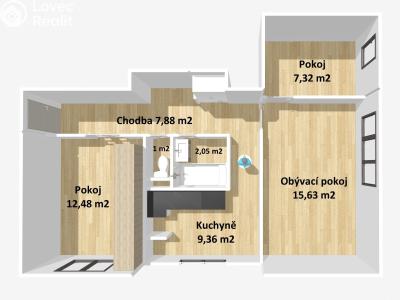 Sale apartment 3+1 Stříbro, Brožíkova 959 č. 2