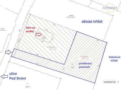 Prodej stavebního pozemku Nelahozeves, Pod strání 86 č. 4