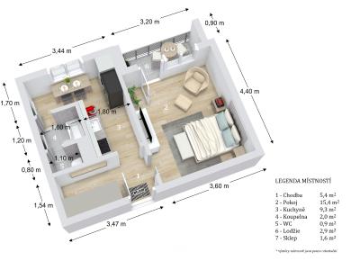Prodej bytu 1+1 Boskovice, Husova č. 14