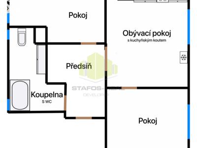 Rent apartment 3+KK Litovel č. 2