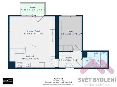 Rent apartment 2+KK Praha, Tavolníková č. 18