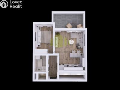 Продаж квартири 2+KK Olomouc, Topolová č. 3