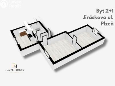 Rent apartment 2+1 Plzeň, Jiráskova č. 10