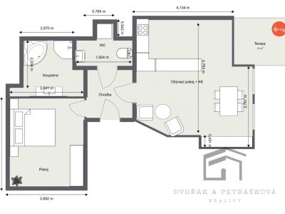 Prodej bytu 2+KK Praha, Sokolovská č. 16
