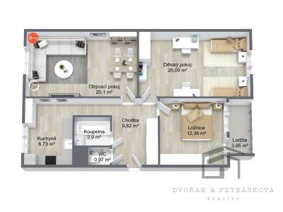 Продаж квартири 3+1 Praha, Imrychova č. 9