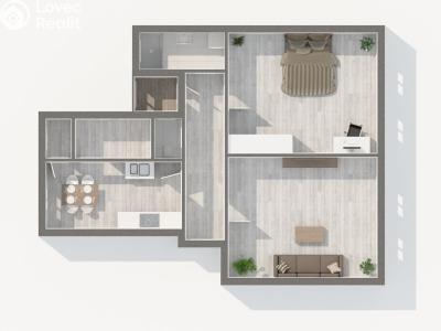 Prodej bytu 2+1 České Budějovice, Vrchlického nábř. č. 14
