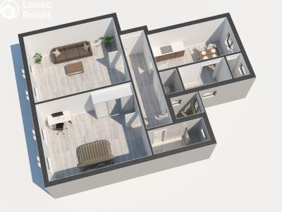Prodej bytu 2+1 České Budějovice, Vrchlického nábř. č. 16