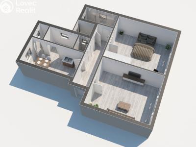 Prodej bytu 2+1 České Budějovice, Vrchlického nábř. č. 18