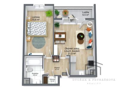 Оренда квартири 2+KK Praha, Saturnova č. 21