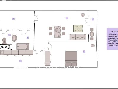 Продаж квартири 2+1 Praha, Podjavorinské č. 4