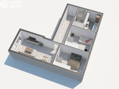 Sale apartment 3+1 Ktiš č. 15