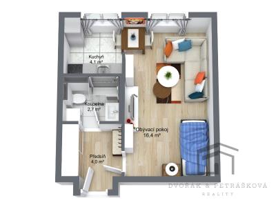 Prodej bytu 1+KK Praha, Svojšovická č. 22