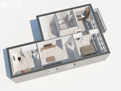 Аренда квартиры 3+1 České Budějovice, Větrná č. 15