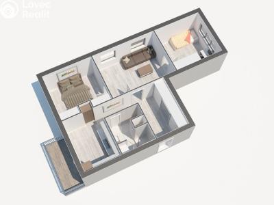 Аренда квартиры 3+1 České Budějovice, Větrná č. 16