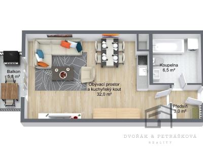 Prodej bytu 1+KK Praha, Spojovací č. 15