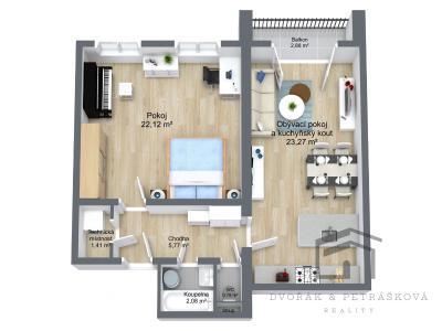 Sale apartment 3+KK Praha, Žateckých č. 17