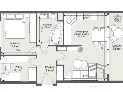 Аренда квартиры 3+KK Praha, Hurbanova č. 12