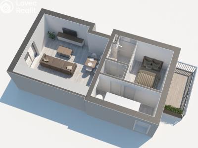 Prodej bytu 2+KK České Budějovice, K. Lávičky č. 21