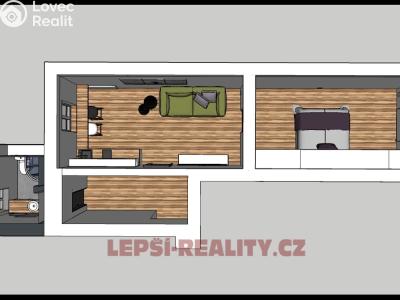 Продаж квартири 2+KK Plzeň, Božkovská č. 8
