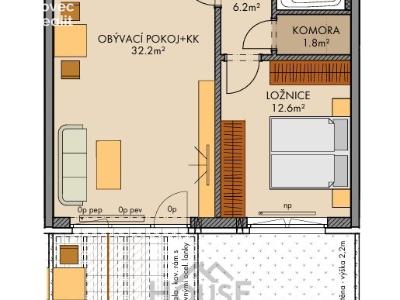 Sale apartment 2+KK Praha, Stočesova č. 2
