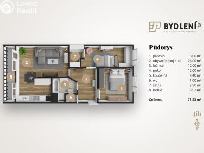 Prodej bytu 3+KK Teplice, V závětří č. 4