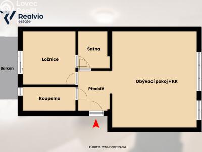 Sale apartment 2+KK Brno, Štolcova č. 4