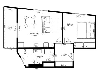 Аренда квартиры 2+KK Ostrava, F. X. Riepla č. 14