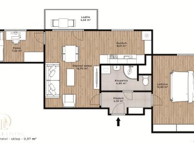 Продажа квартиры 3+KK Havlíčkův Brod, Sídliště Pražská č. 5
