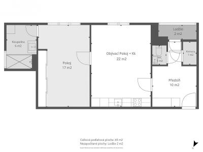 Продаж квартири 2+KK Praha, Hůlkova č. 8