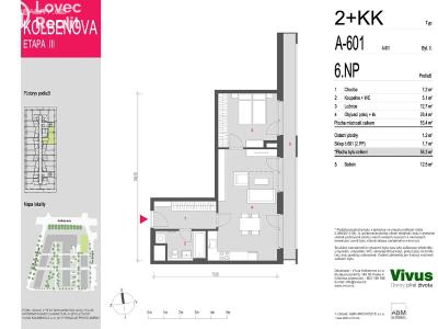 Продаж квартири 2+KK Praha, Smržových č. 3