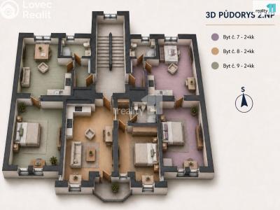 Аренда квартиры 2+KK Liberec, Chrastavská č. 16