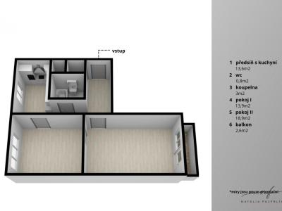 Продаж квартири 2+1 Habartov, Karla Čapka č. 15