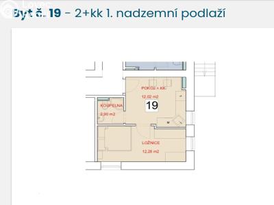 Аренда квартиры 2+KK Staré Hradiště, U Pošty 15 č. 9