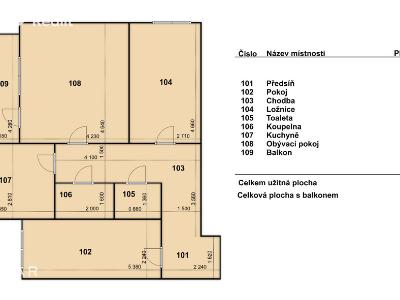 Продаж квартири 3+1 Brno, Spodní č. 14