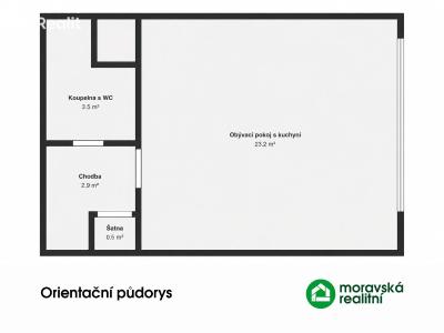 Продаж квартири 1+KK Brno, Sevastopolská č. 20