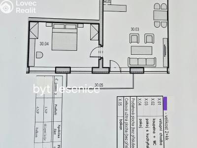Prodej bytu 2+KK Jesenice, Na Okruhu 1401 č. 14