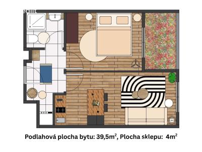 Аренда квартиры 2+KK Praha, Počernická č. 4