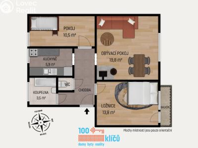 Sale apartment 3+1 Budiměřice č. 18