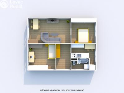 Sale apartment 3+1 Tachov, Bělojarská 1462 č. 27