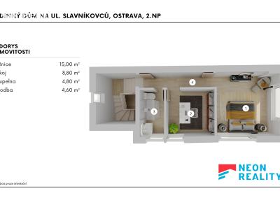Аренда квартиры 3+KK Ostrava, Slavníkovců č. 21