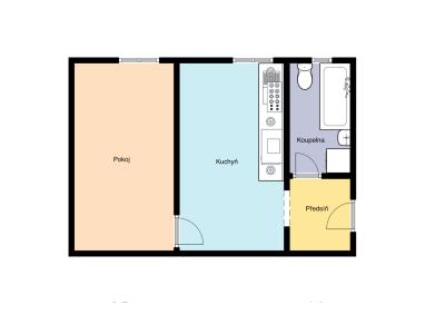 Продажа квартиры 1+1 Praha, Za Novákovou zahradou č. 16
