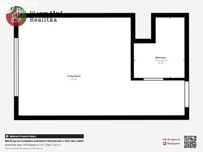 Pronájem bytu 1+KK Ústí nad Labem, Tolstého č. 34