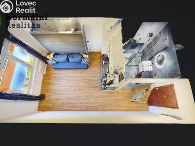 Pronájem bytu 1+KK Ústí nad Labem, Tolstého č. 38