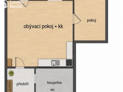 Продажа квартиры 2+KK Rychnov nad Kněžnou, Sokolovská č. 1