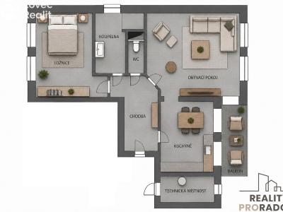 Продаж квартири 2+1 Morkovice-Slížany č. 12