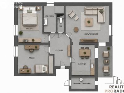 Продаж квартири 3+1 Morkovice-Slížany č. 13