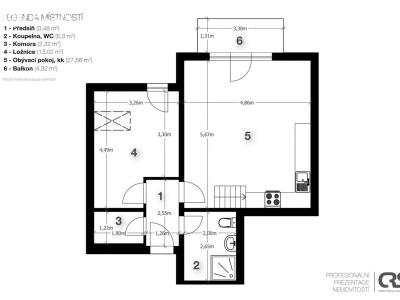 Sale apartment 3+KK Jinočany, Smetanova 362 č. 25
