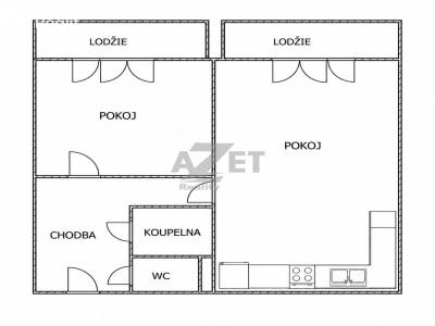Sale apartment 2+KK Ostrava, Jiřího Herolda č. 3